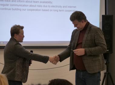 УЧАСТЬ  ФАКУЛЬТЕТУ  КІБЕРНЕТИКИ  МЕГУ  У  ПІДСУМКОВІЙ  КОНФЕРЕНЦІЇ  RIVNE  IT  CLUSTER